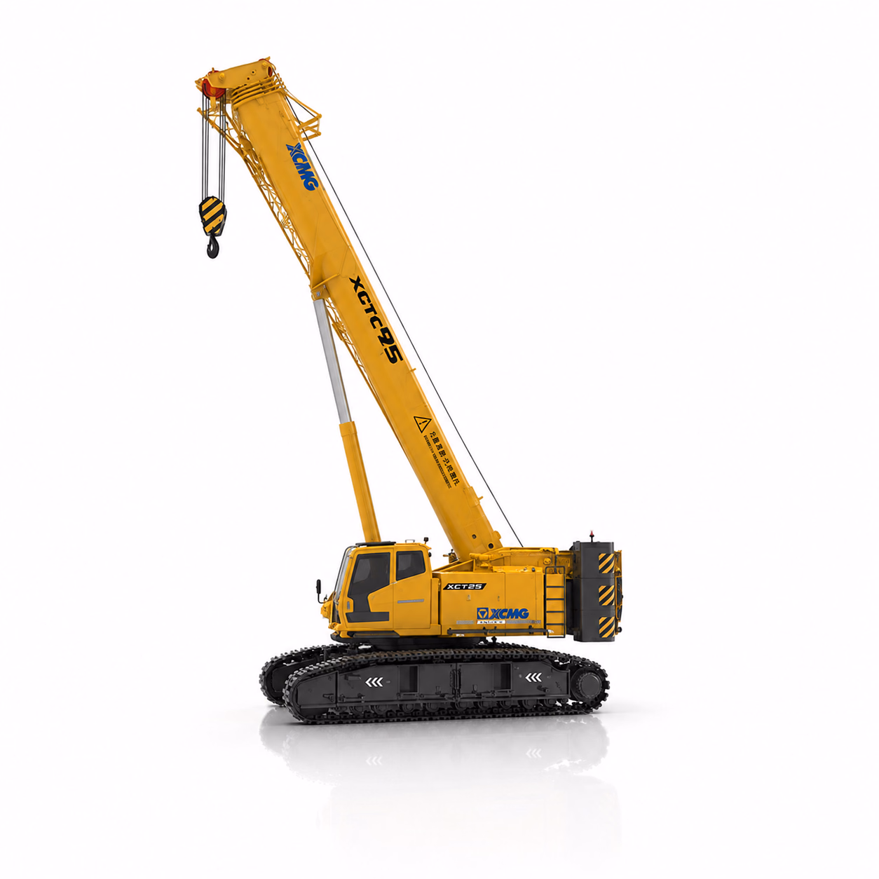 Телескопический гусеничный кран XCMG XGTC95 (95 т) — ракурс 3