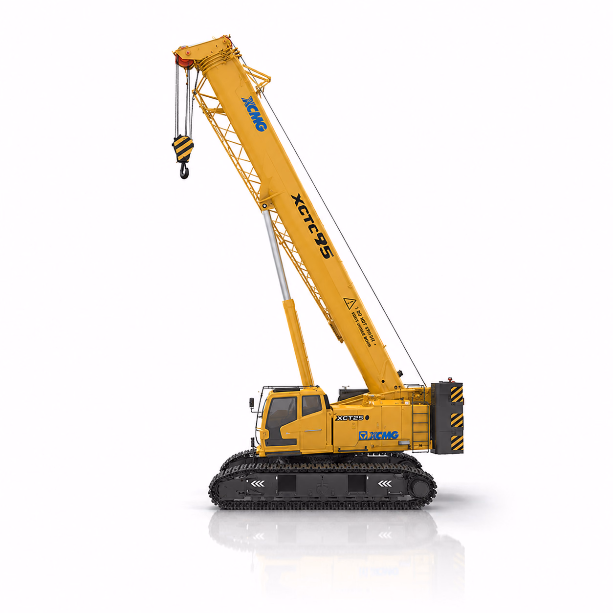 Телескопический гусеничный кран XCMG XGTC95 (95 т) — ракурс 4