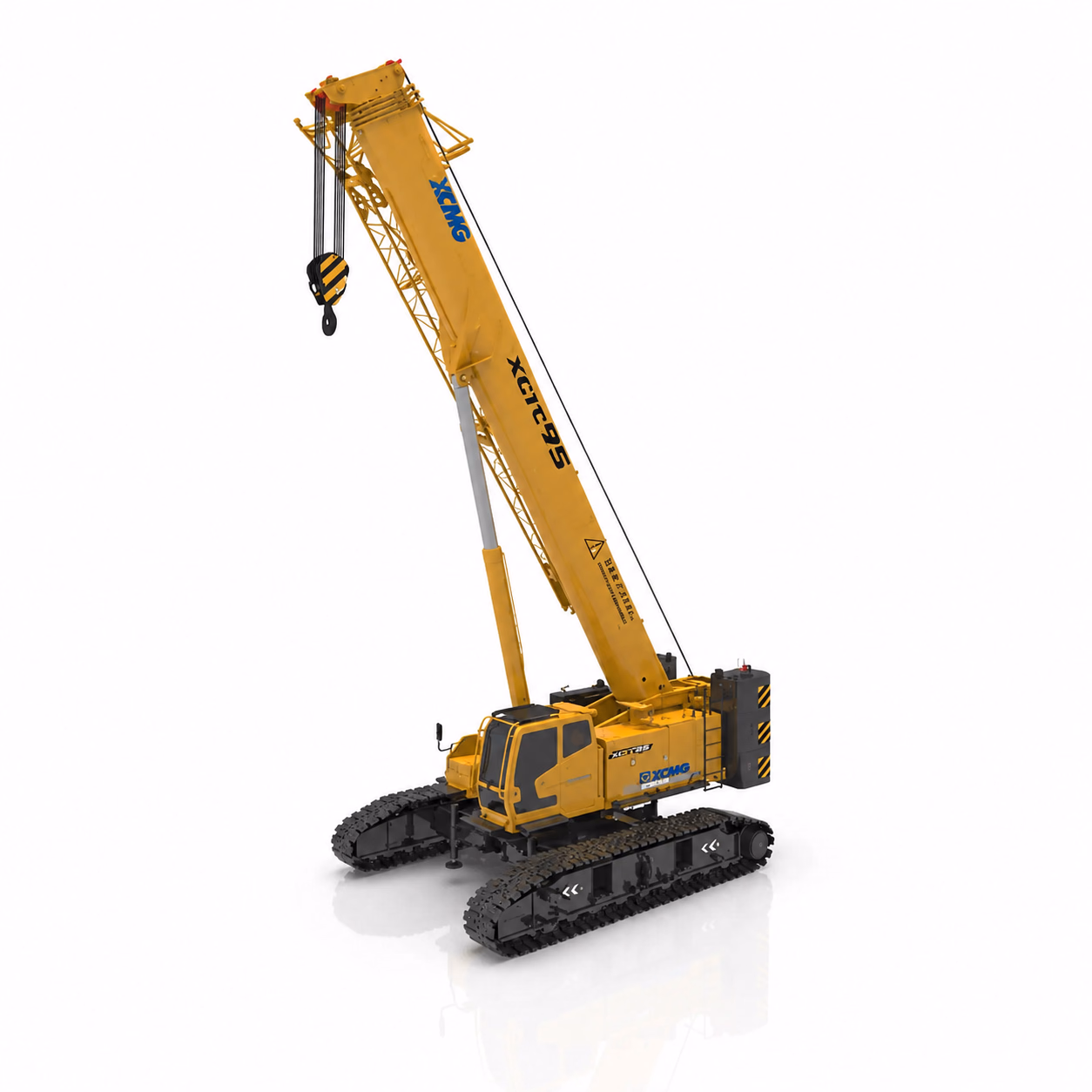 Телескопический гусеничный кран XCMG XGTC95 (95 т) — ракурс 6