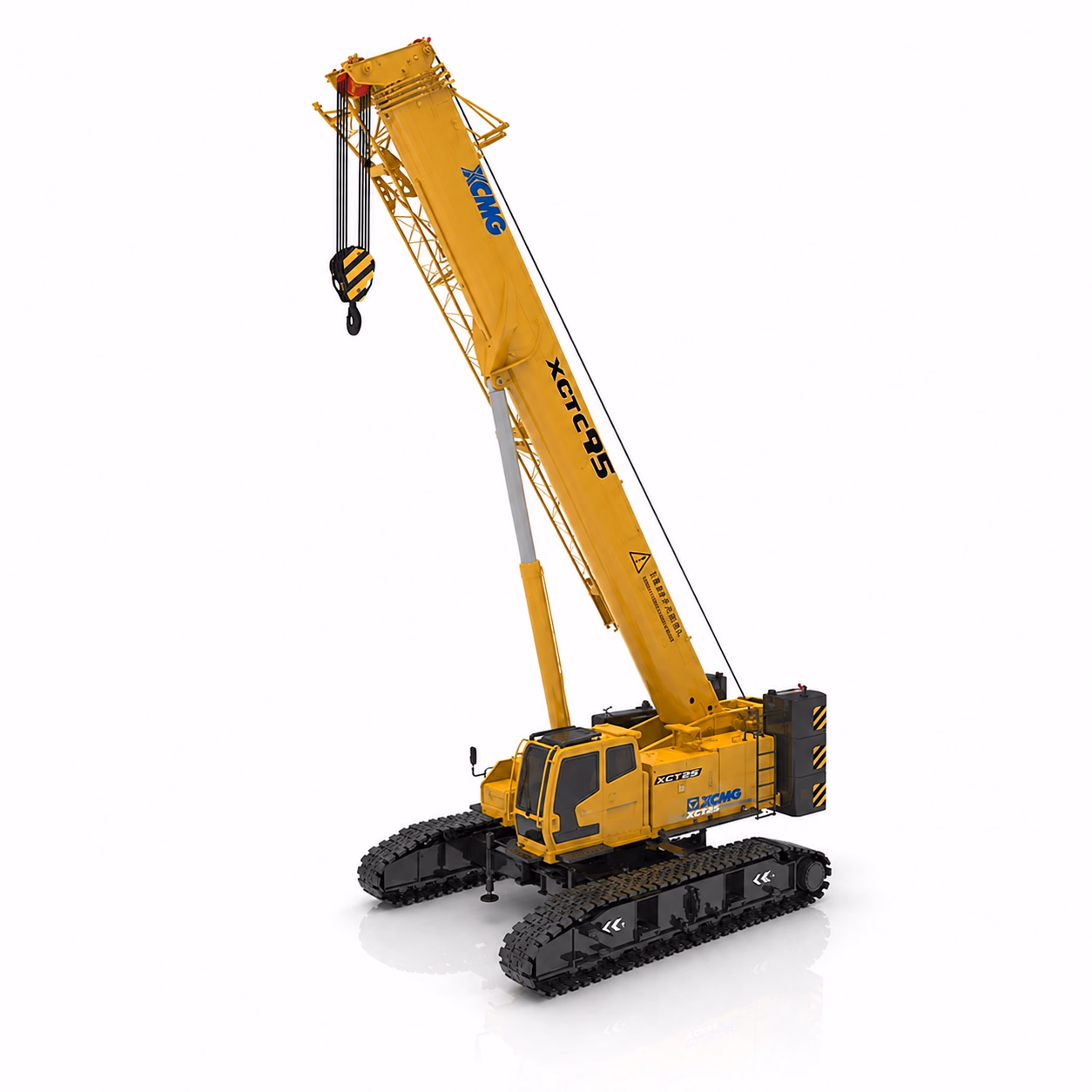 Телескопический гусеничный кран XCMG XGTC95 (95 т) — ракурс 7
