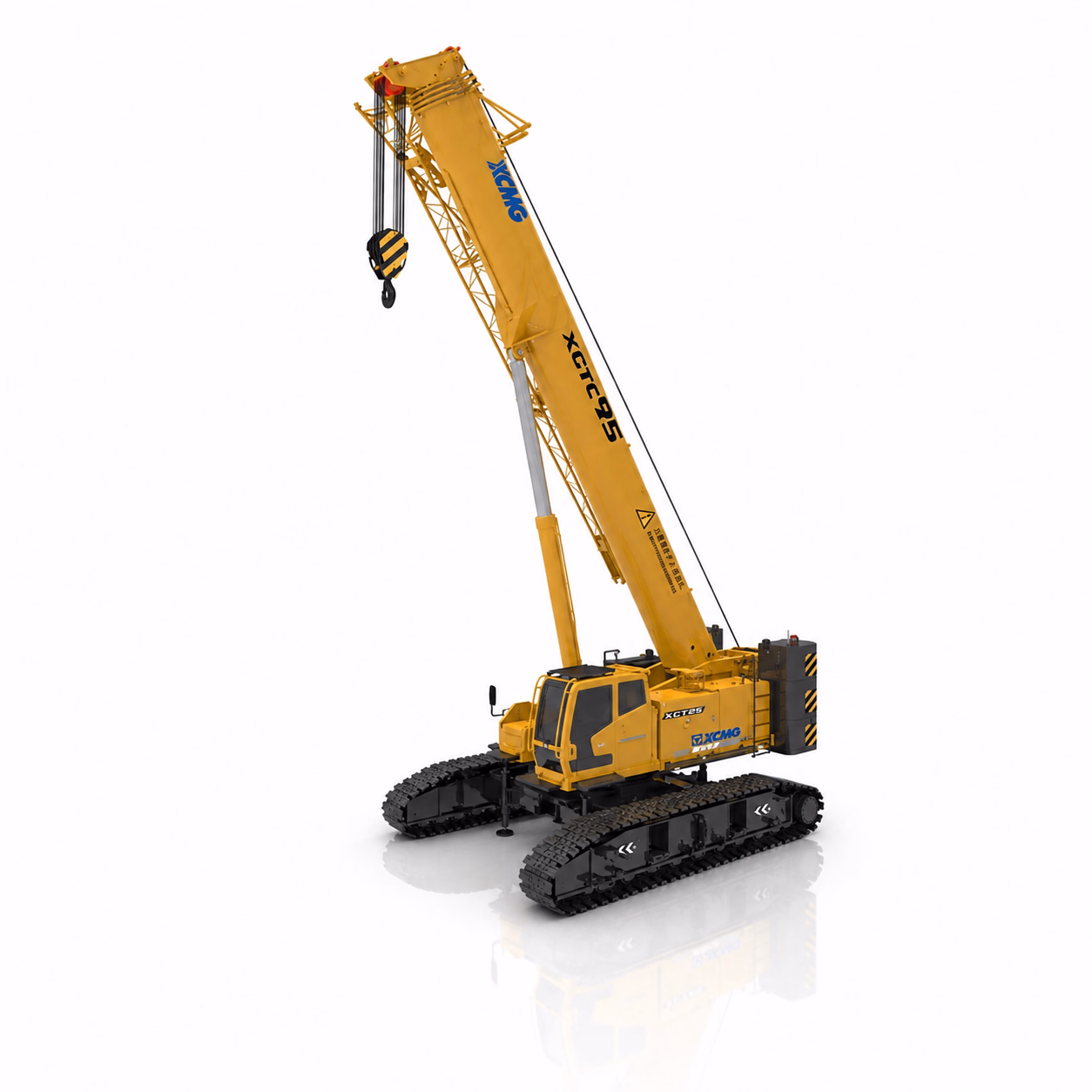 Телескопический гусеничный кран XCMG XGTC95 (95 т) — ракурс 8