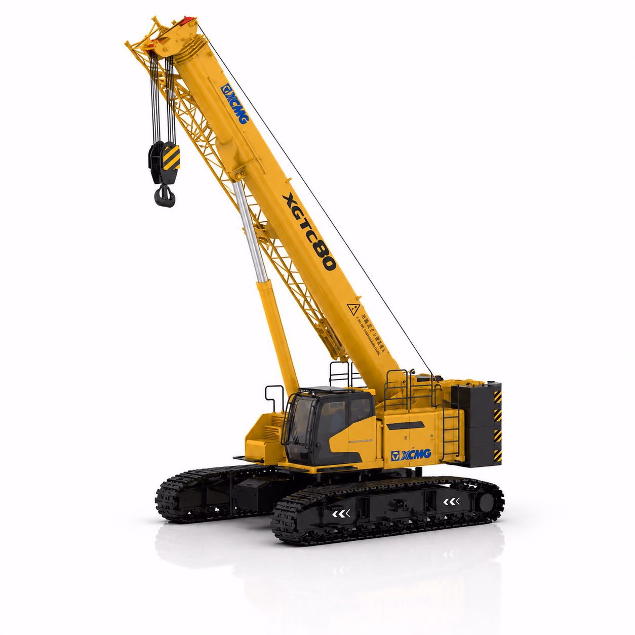 XCMG Телескопический гусеничный кран XGTC80 (80 т) — ракурс 8